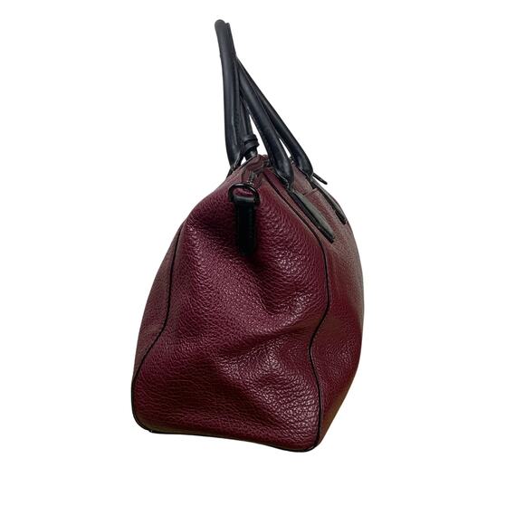 Michael Kors Campbell Large Burgundy Merlot Satchel Leather Shoulder Bag - Picture 3 of 15